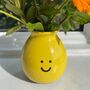 Happy Face Ceramic Vase, thumbnail 3 of 4
