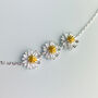 Sterling Silver Daisy Chain Anklet, thumbnail 2 of 6