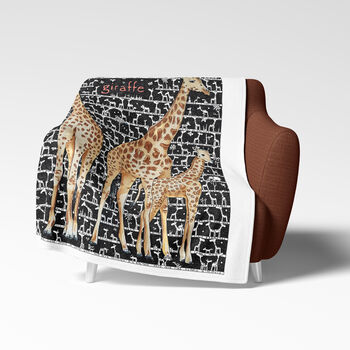 Giraffe Fleece Blanket, 2 of 5