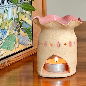 Handmade Ceramic Oil And Wax Burner Home Fragrance Gift In Pastel Colours, 7 of 12