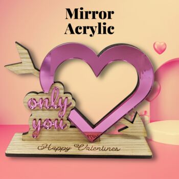 Valentines Heart Wooden Photo Frame, 3 of 9