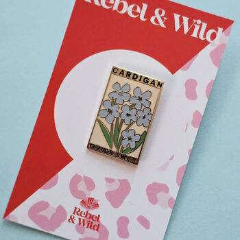 Cardigan Floral Swiftie Enamel Pin Badge, 2 of 4