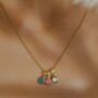 Personalised Circle Birthstone Pendant Necklace, thumbnail 2 of 9