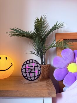 Disco Ball Table Decorative Clock Silent Movement, 5 of 7