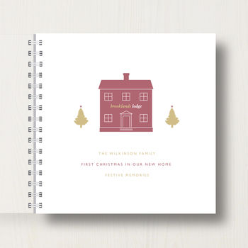 Personalised First Christmas In New Home Memory Book, 10 of 10