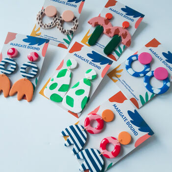 Safari Sunrise | Polymer Clay Statement Earrings, 8 of 8