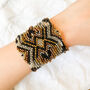 Statement Wide Seed Bead Bracelet, thumbnail 7 of 8
