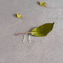 Let Love Grow Sterling Silver Leaf Drop Earrings, thumbnail 8 of 12