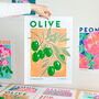 Olive Branch Risograph Print, thumbnail 1 of 3