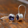 Silver Iolite Drop Earrings, thumbnail 4 of 4