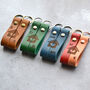 Couples New Home Gift Personalised Leather Keyring Set, thumbnail 1 of 10