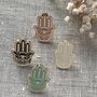 Hamsa Enamel Pin, Spiritual And Meaningful Gift For Her, Protection Symbol Accessory, thumbnail 1 of 11