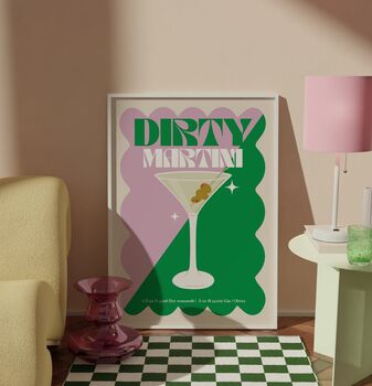 Dirty Martini Cocktail Print, 2 of 4