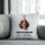 Personalised Springer Spaniel Birthday Party Cushion, thumbnail 2 of 2