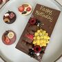 Happy Birthday Chocolate Bear, Personalised Tulips Gift, thumbnail 2 of 9