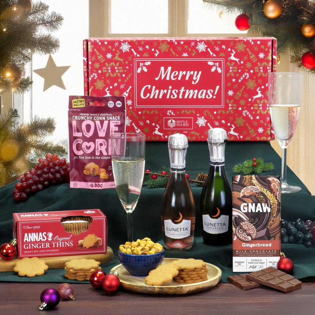 Christmas Prosecco And Chocolate Gift Set, 1 of 1