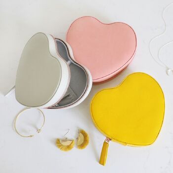 Personalised Constellation Heart Travel Jewellery Case, 4 of 6