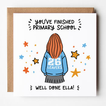 Customisable 2026 School Leavers Card For Girls, 3 of 8