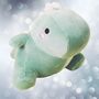 Christmas Dinosaur Plush Soft Cuddly Large Toy Stocking Filler, thumbnail 3 of 5