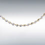 Sterling Silver Two Tone Twist Necklace, thumbnail 2 of 4