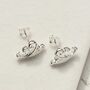 Sterling Silver Breeze Studs, thumbnail 1 of 9