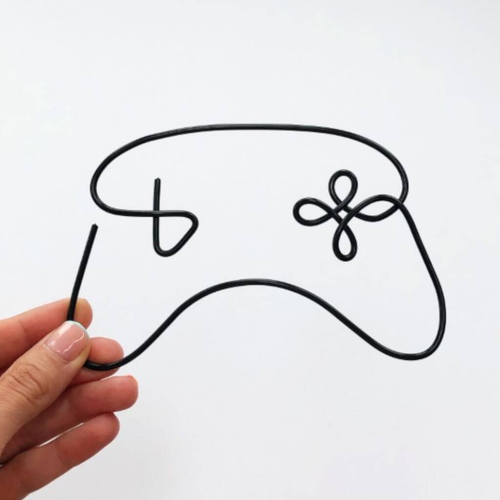 Game Console Controller Wire Art, 1 of 4