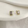Emerald Cut Diamond Earrings, thumbnail 8 of 8