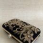 Black Velvet Rectangular Clutch Bag, thumbnail 2 of 10