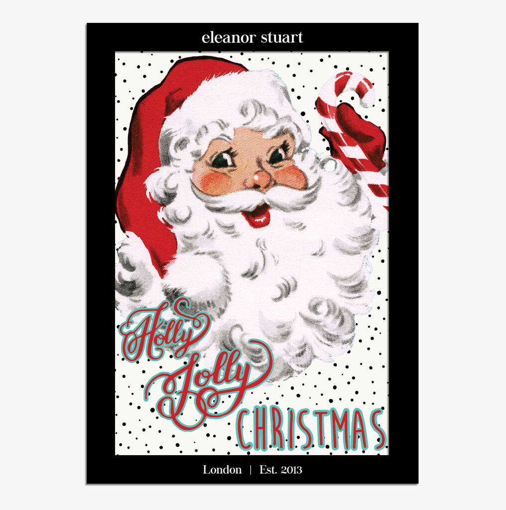 Holly Jolly Christmas Cards Single/Boxed Set By Eleanor Stuart Co.