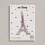 Eiffel Tower Iron On Patch, thumbnail 1 of 4