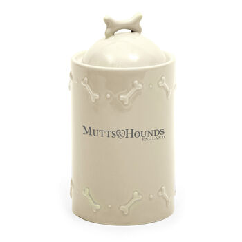 Luxury Ceramic Mutts And Hounds Pet Treat Jar, 3 of 3