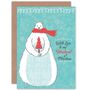 With Love To My Husband Polar Bear Christmas Card, thumbnail 1 of 4