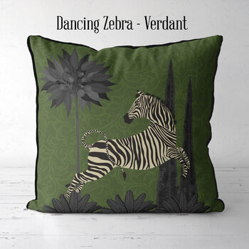 Dancing Zebra, Animalia Cushion, Multi Colours Avail, 6 of 7