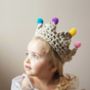 Childs Personalised Pom Pom Crown, thumbnail 4 of 11
