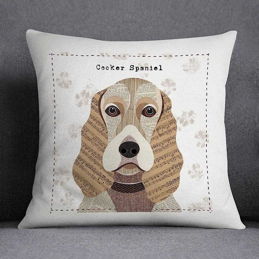 dog shaped cushion personalised