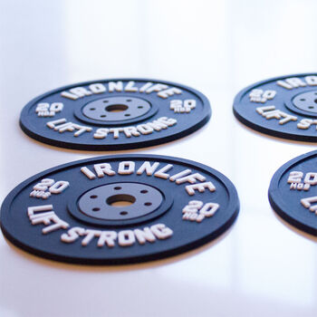 Weight Plate Coasters Funny Gym Gift, 10 of 11