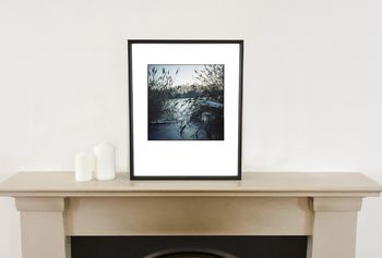 Frozen Lake, Wivenhoe Photographic Art Print, 2 of 4