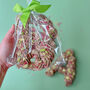 Raspberry And Pistachio Chocolate Truffle Letter, thumbnail 5 of 6