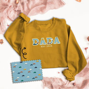 Personalised 'Daddy' Appliquéd Family Sweatshirt, 7 of 11