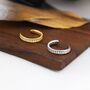 Sterling Silver Cz Ear Cuff, thumbnail 4 of 12