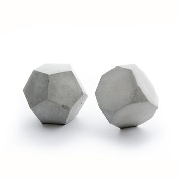 Geometric Concrete Sculpture Set Of Two, 6 of 6