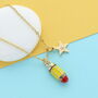 Personalised Pencil Stub Charm Necklace, thumbnail 1 of 2
