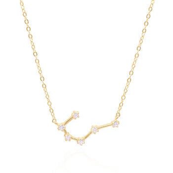 Esphyr Constellation Zodiac Necklace 18 K Gold Plated, 4 of 8
