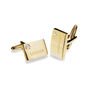 Usher Rhodium, Gold Or Rose Gold Plated Cufflinks, thumbnail 3 of 12