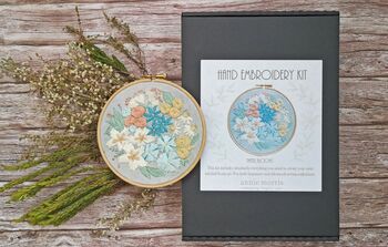 Pastel Blooms Embroidery Kit, 4 of 7