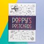 Kids Mixed Themed Colouring In Postcard Pack, thumbnail 4 of 8