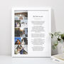Your Wedding Vows Personalised Photo Print, thumbnail 1 of 11