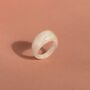 White Marbled Resin Ring, thumbnail 1 of 4