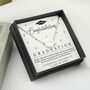 Graduation Silver Tone Necklace And Sentiment Box, thumbnail 2 of 5