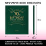 Personalised 70th Birthday Milestone Newspaper Book, thumbnail 7 of 11